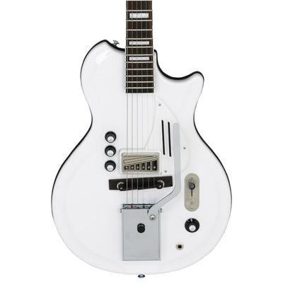 Supro Americana Series White Holiday Guitar - Dawn White