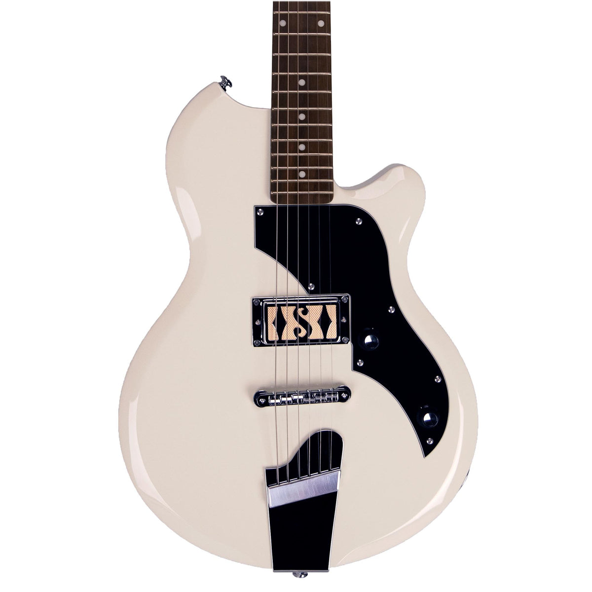 Supro Island Series Jamesport Guitar - Single Pickup - Antique White - Free Gig-Bag
