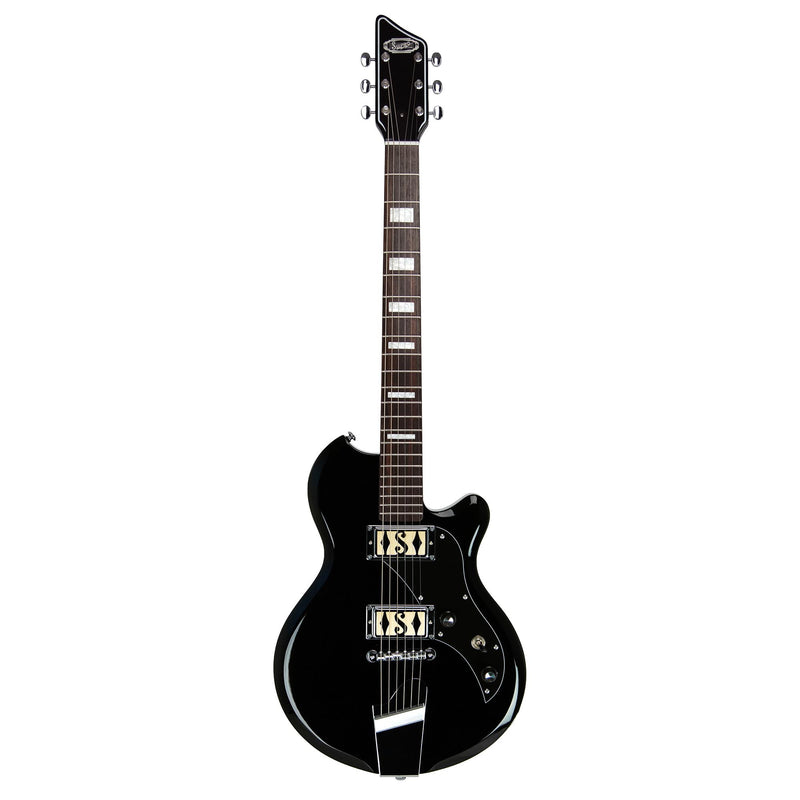 Supro Island Series Westbury Guitar - Double Pickup - Jet Black - Free Gig-Bag