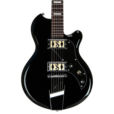 Supro Island Series Westbury Guitar - Double Pickup - Jet Black - Free Gig-Bag