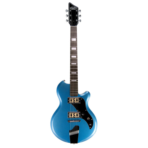 Supro Island Series Westbury Guitar - Double Pickup - Ocean Blue Metallic - Free Gig-Bag