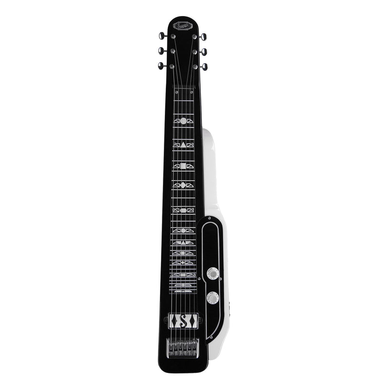 Supro Jet Airliner Lap Steel - Black And White Tuxedo