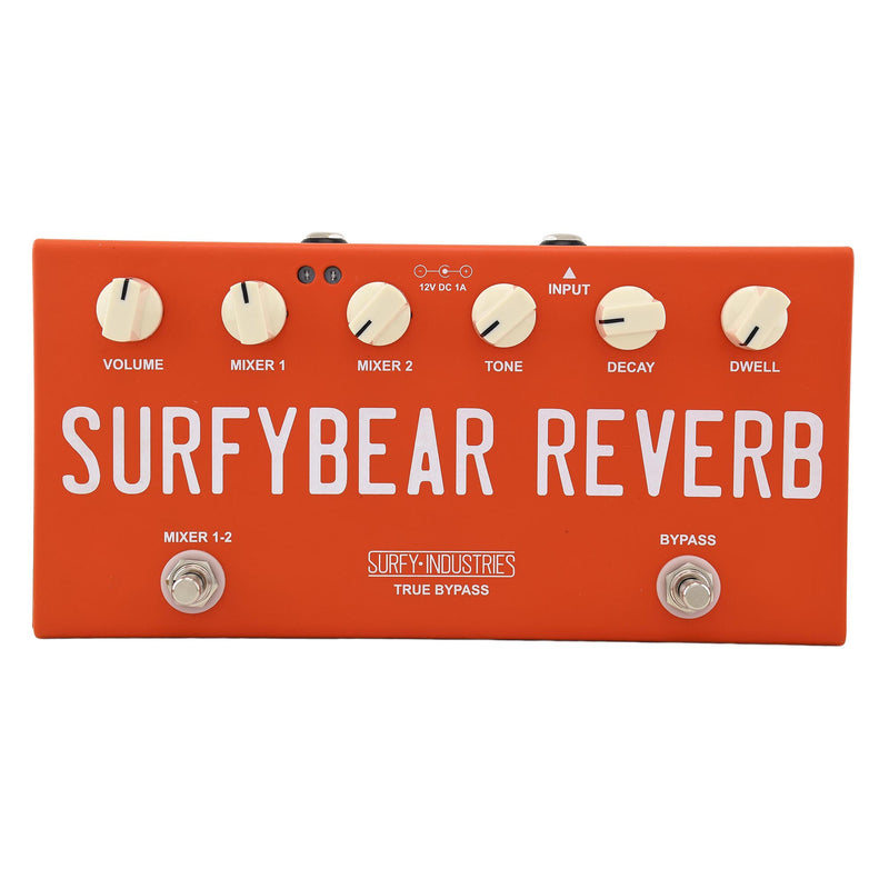 Surfybear Compact Reverb Pedal Fiesta Red