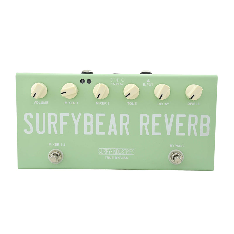 Surfybear Compact Reverb Pedal Surf Green
