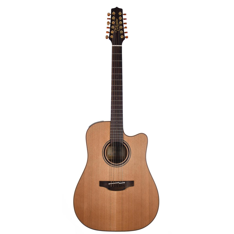 Takamine 12-String Dreadnought With Venetian Cutaway, Satin Solid Cedar