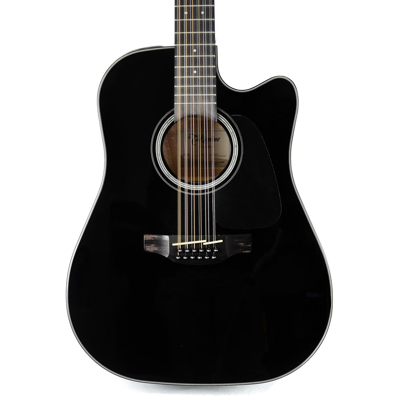 Takamine GD30CE-12 12-String Dreadnought With Cutaway - Solid Spruce Top - Black