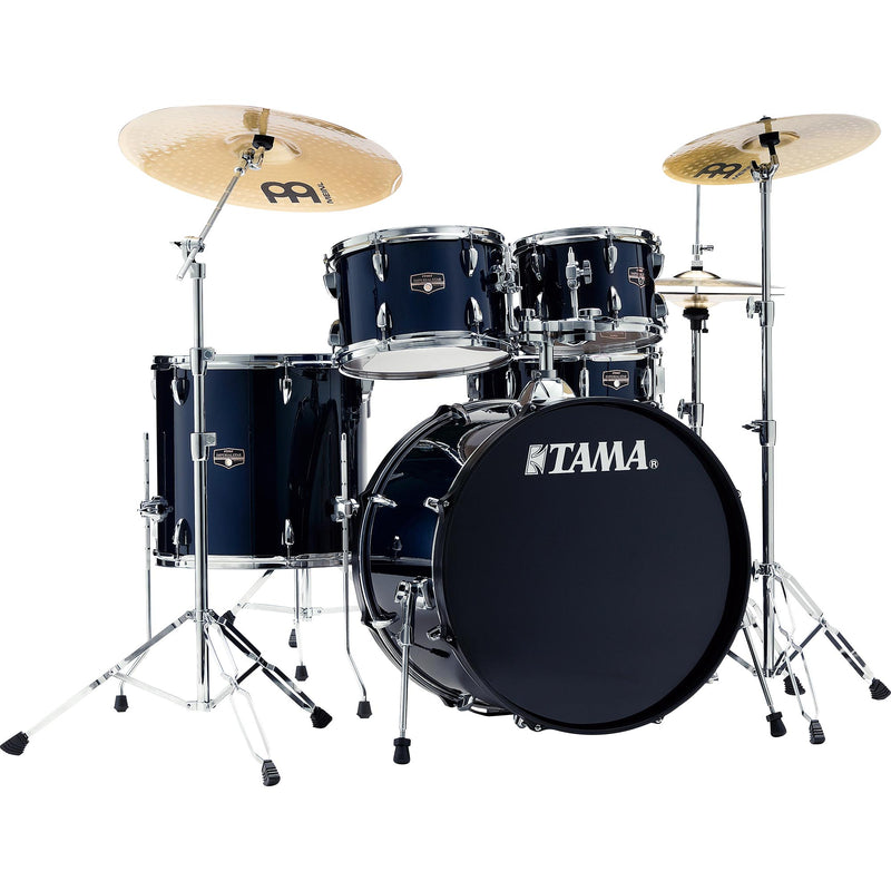 Tama Imperialstar 5 Piece Complete Kit With Meinl HCS Cymbals Dark Blue
