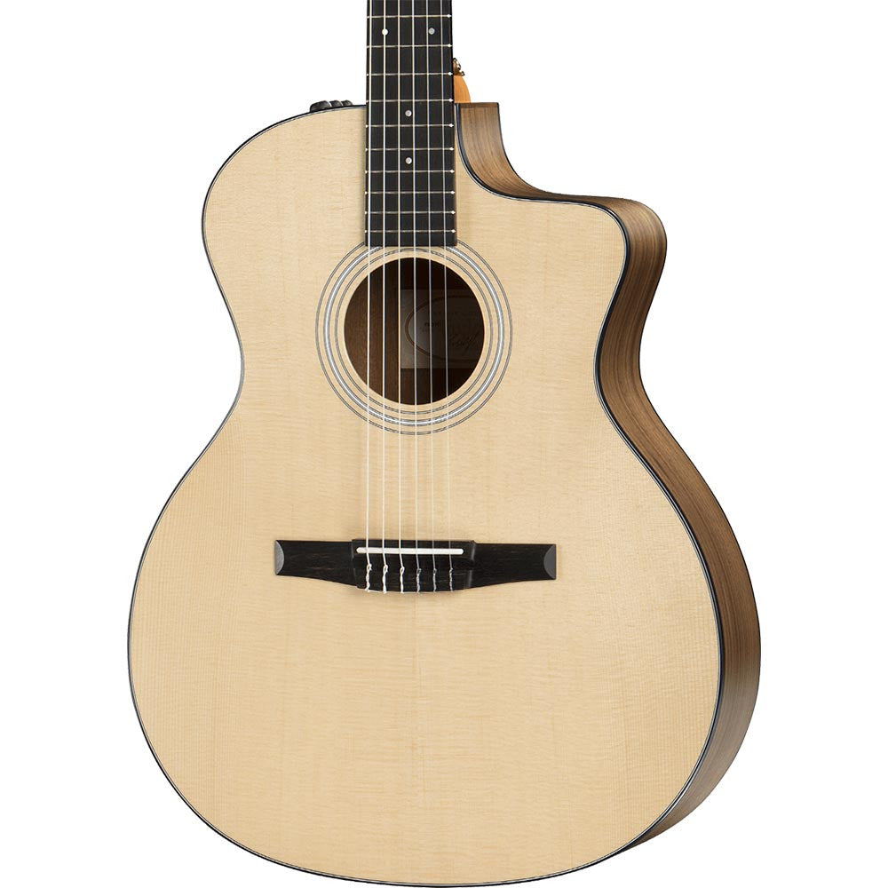 Taylor 114CE-N Nylon Grand Auditorium Walnut / Sitka with Electronics - Natural