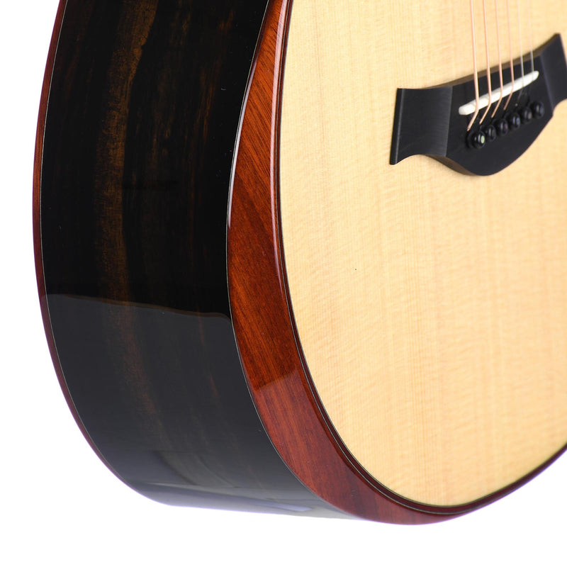 Taylor Custom Grand Concert 12 Fret Acoustic Guitar, Eurospruce Top, West African Ebony Back and Sides