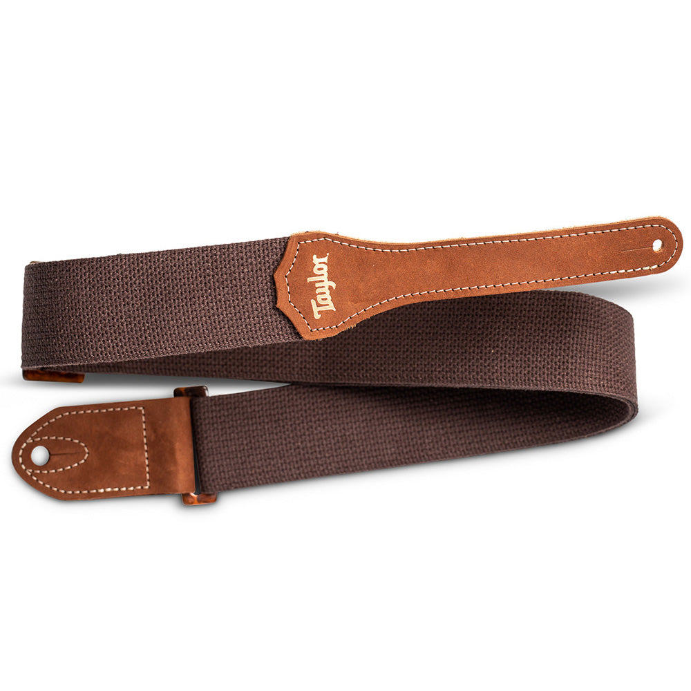 Taylor GS Mini Strap Chocolate Brown Cotton 2 Inch