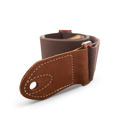 Taylor GS Mini Strap Chocolate Brown Cotton 2 Inch