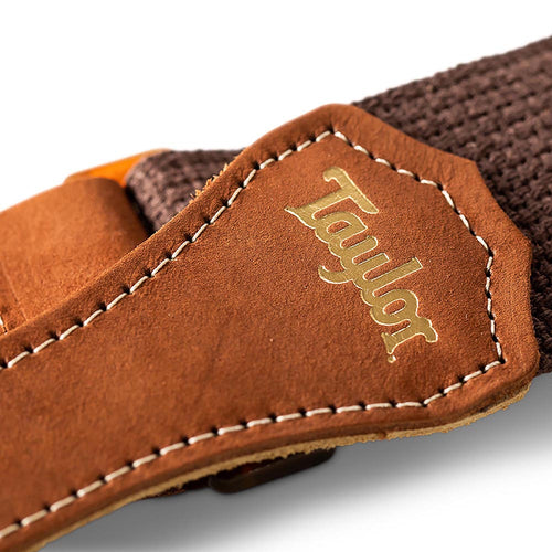 Taylor GS Mini Strap Chocolate Brown Cotton 2 Inch