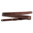 Taylor Slim Leather Strap Chocolate Brown With Engraving 1.5 Inch Embossed Logo