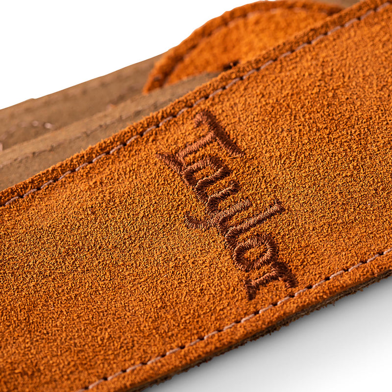 Taylor Strap Embroidered, Suede Honey 2.5 Inch
