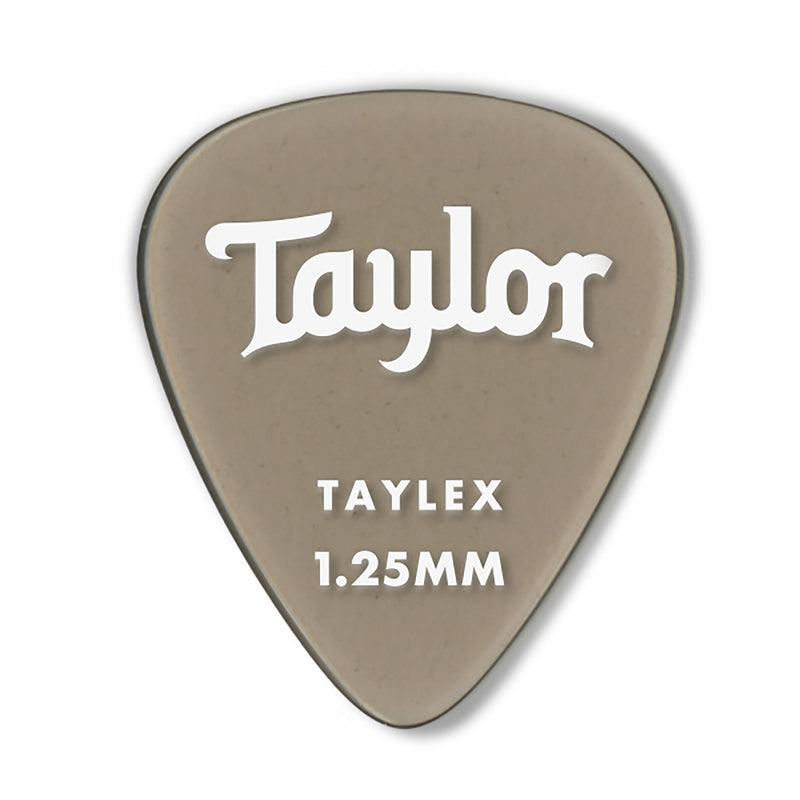Taylor Taylex 351 Picks, Smoke Grey 1.25MM 6 Pack