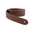 Taylor Vegan Leather Strap Med Brown With Stitching 2.0 Inch Embossed Logo