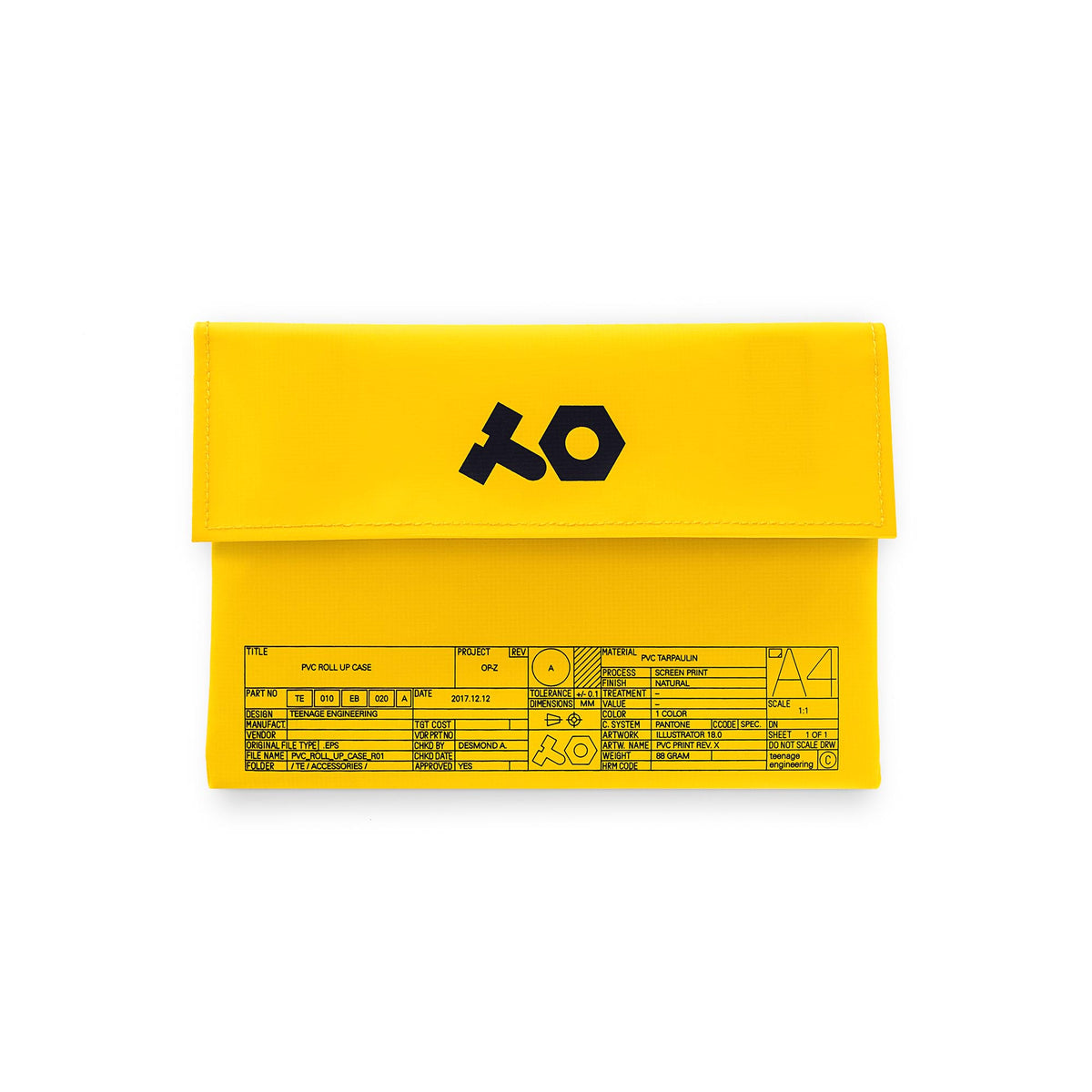 Teenage Engineering OP-Z PVC Roll Up Yellow Bag