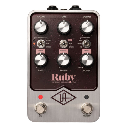 Universal Audio Ruby '63 Top Boost Amplifier Effect Pedal