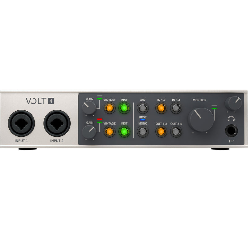 Universal Audio Volt 4 4-In/4-Out USB 2.0 Audio Interface With Volt Audio Software Suite