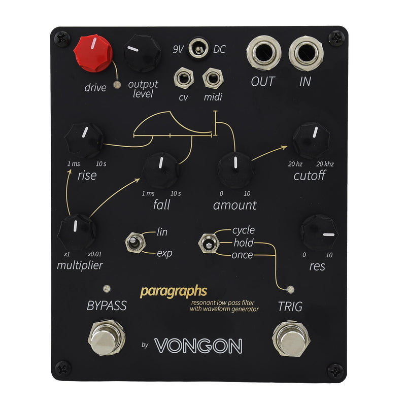 Vongon Paragraphs Resonant Low Pass Filter With Waveform Generator