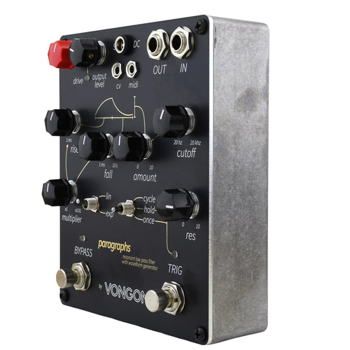 guitar low pass filter pedal Vongon Paragraphs Resonant Low Pass Filter Effect Pedal w/ Waveform Ge