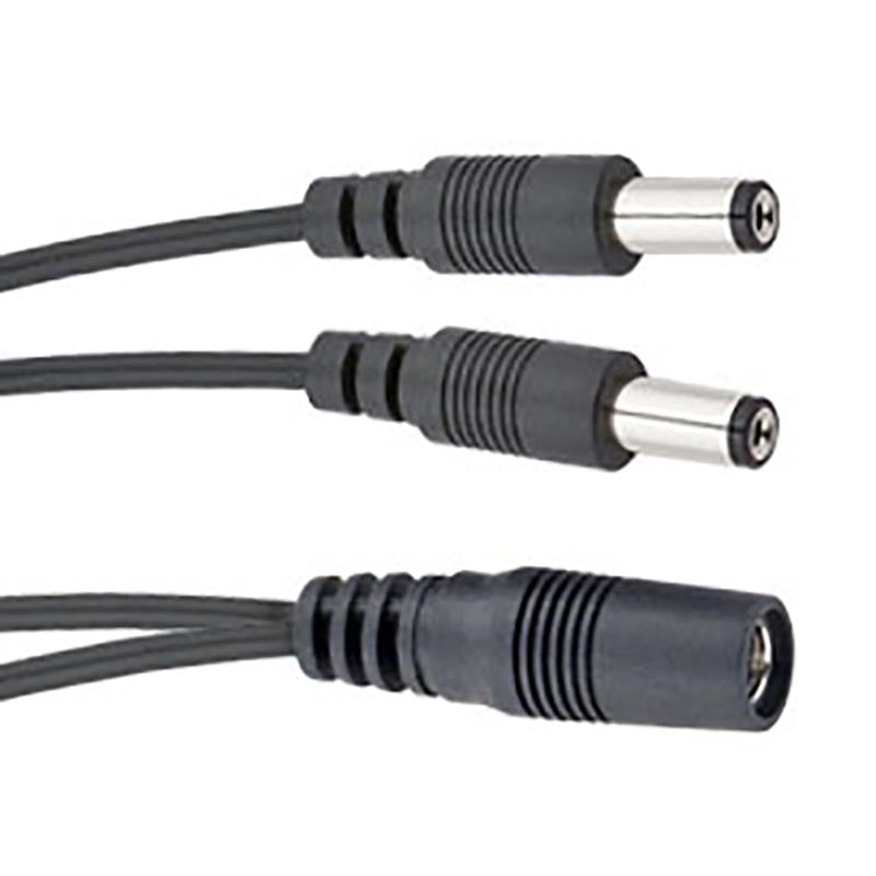Voodoo Lab Voltage Doubler Adapter, Two 2.1Mm Straight Barrels To 2.1Mm Female -