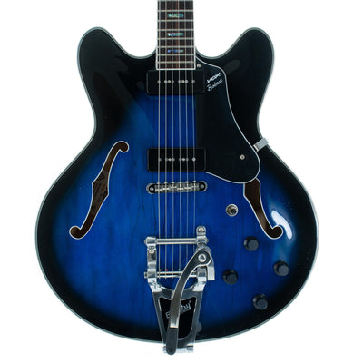 Vox Bobcat V90 Bigsby Electric Guitar, Sapphire Blue