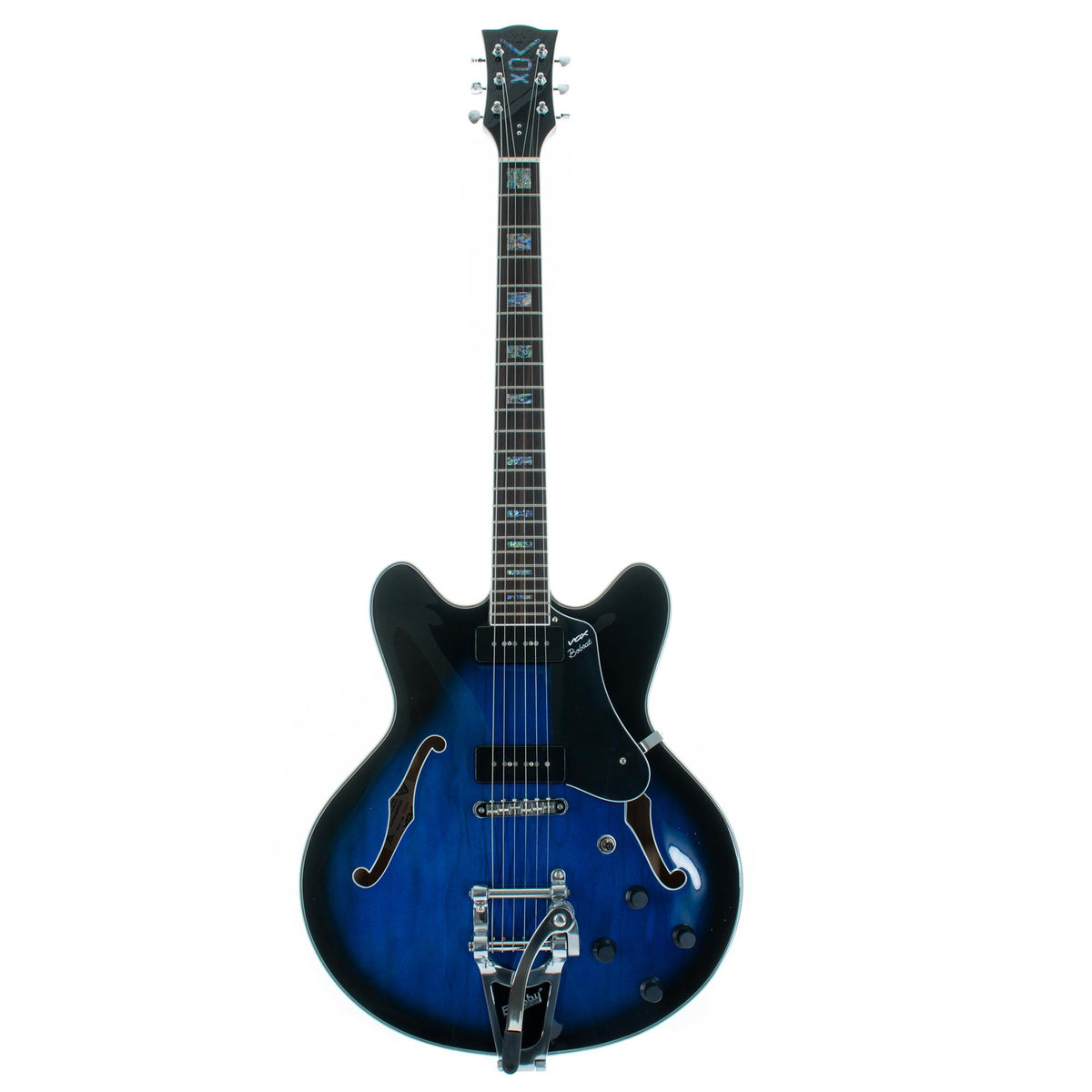 Vox Bobcat V90 Bigsby Electric Guitar, Sapphire Blue