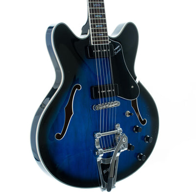Vox Bobcat V90 Bigsby Electric Guitar, Sapphire Blue