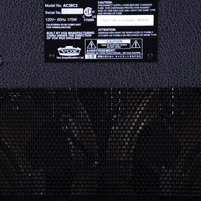 Vox Limited Edition AC30C2 30 Watt 2x12 Tube Combo, Two Tone Black and Red Tolex