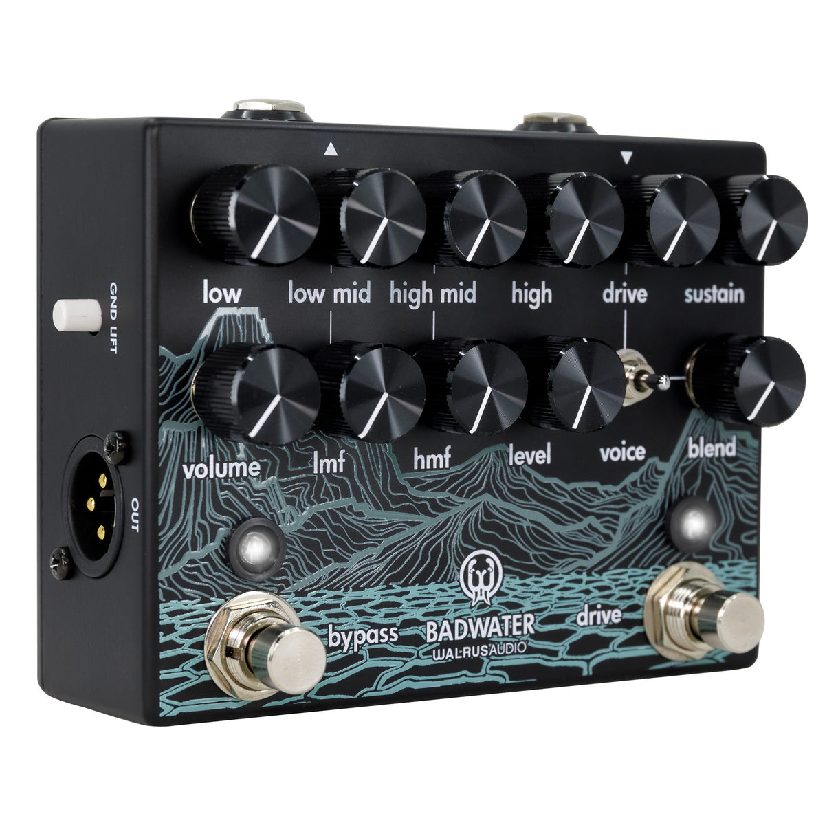 Walrus Audio Badwater Bass Pre-Amp D.I. Effect Pedal