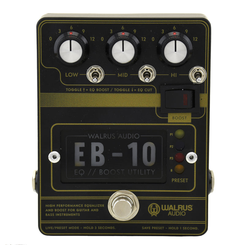 Walrus Audio EB10 Preamp/EQ/Boost, Black
