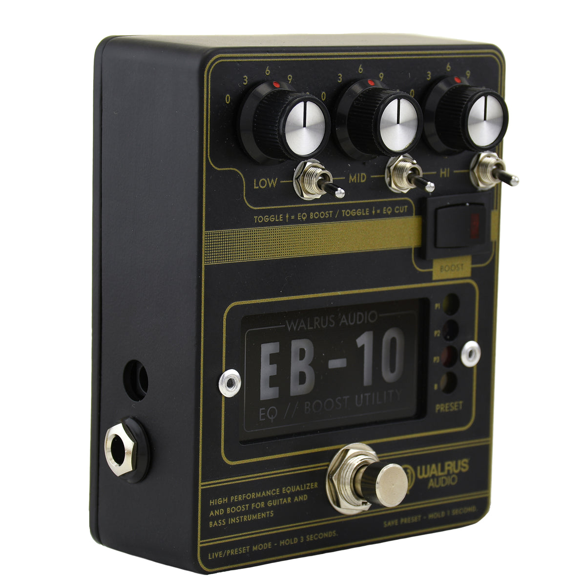 Walrus Audio EB10 Preamp/EQ/Boost, Black
