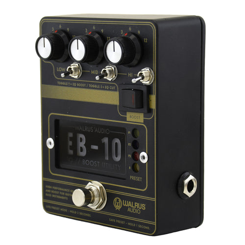 Walrus Audio EB10 Preamp/EQ/Boost, Black