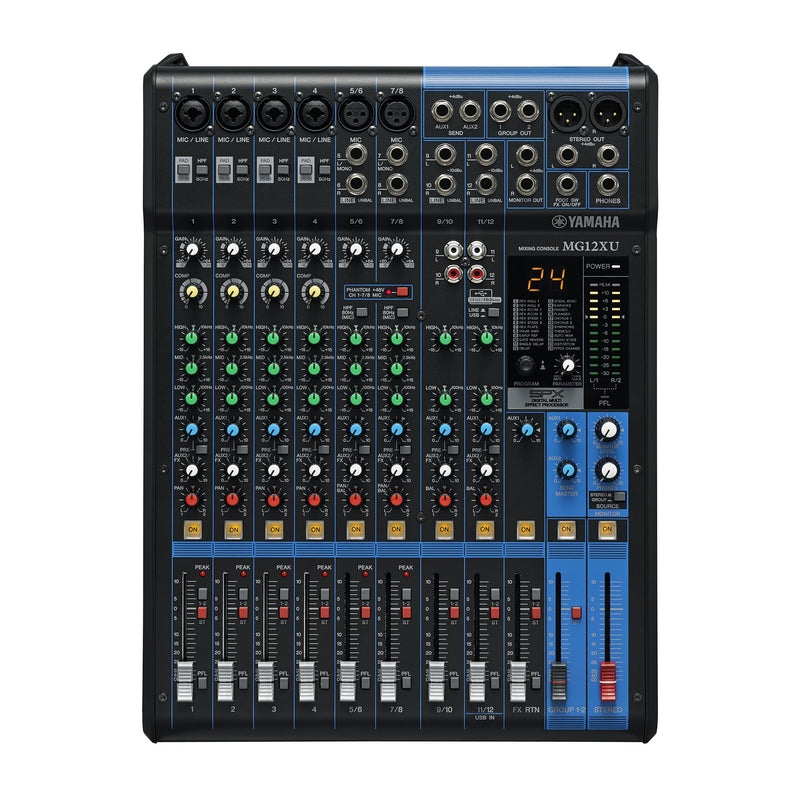 Yamaha 12-Input 4-Bus Mixing Console With Effects - 4 Channels Of Single-Knob
