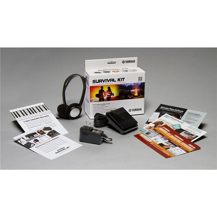Yamaha 61 Key Entry-Level Portable Keyboard With SK B2 Survival Kit