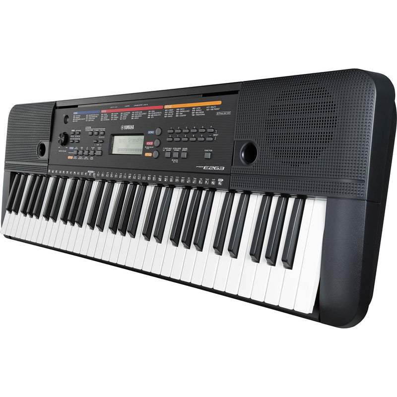Yamaha PSR-E263 61-Key Entry-Level Portable Keyboard With Survival Kit