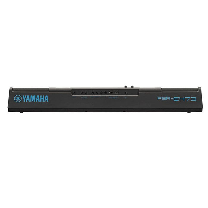 Yamaha PSR-E473 61-Key High Level Portable Keyboard With Power Adapter