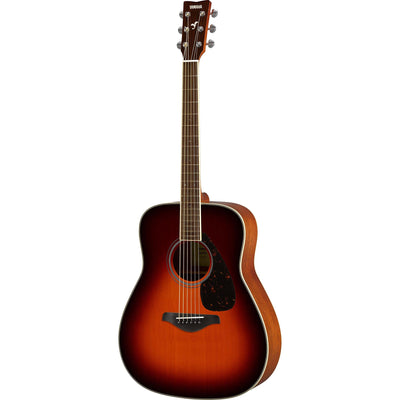 Yamaha Folk Guitar - Solid Sitka Spruce Top - Brown Sunburst