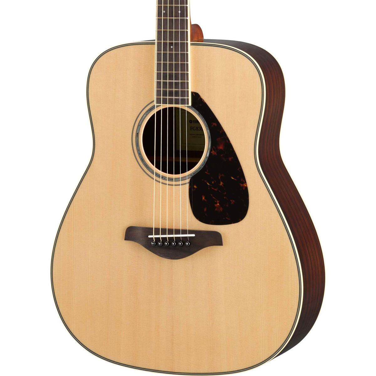 Yamaha Folk Guitar FG830 - Solid Sitka Spruce Top - Natural