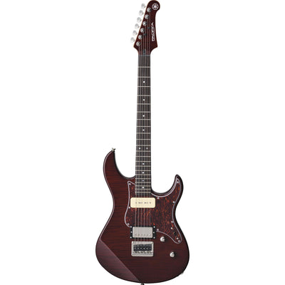 Yamaha Pacifica Double Cutaway Flame Maple Top, Alder Body, Maple Neck, Root Beer